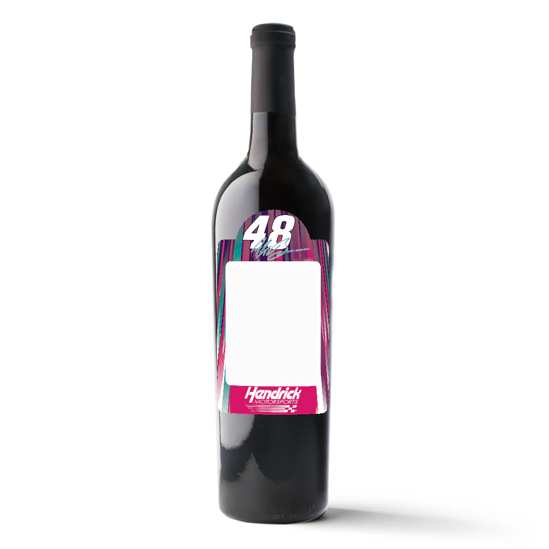 #48 Alex Bowman Custom Photo Label Wine - Image 2
