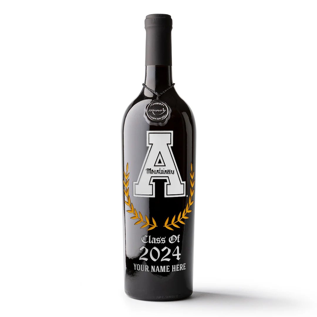 Appalachian State University Custom Alumni Etched Wine - Image 5