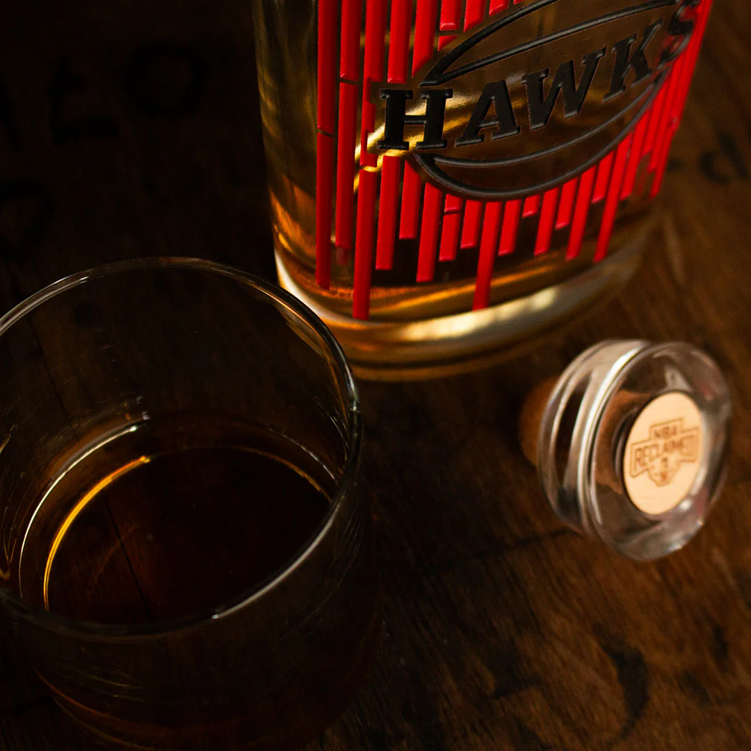 Atlanta Hawks Court Spirits Display Bottle - Image 4