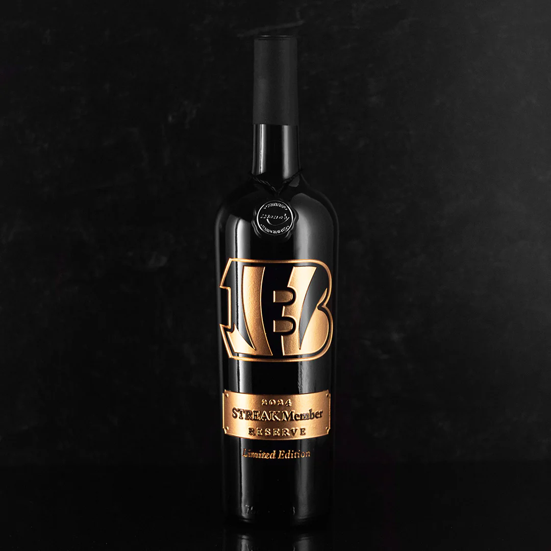 Bengals 2024 Exclusive STREAK Member Etched Wine - Image 2