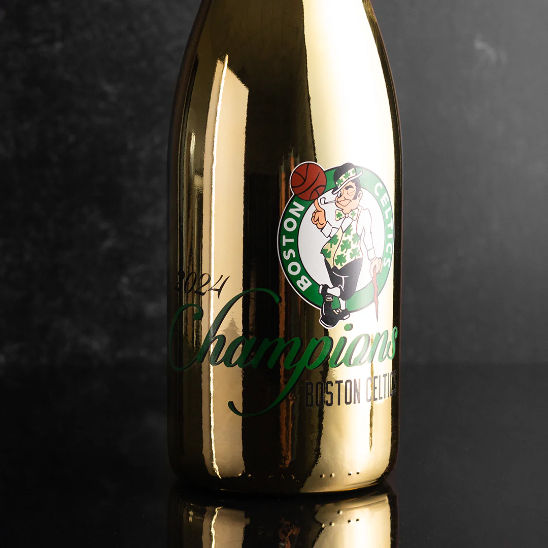Boston Celtics 2024 Champions Metallic Gold Bubbly - Image 3