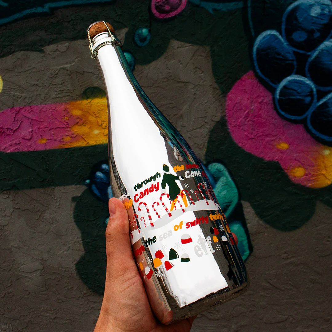Buddy's Candy Cane Forest Metallic Silver Bubbly - Image 2