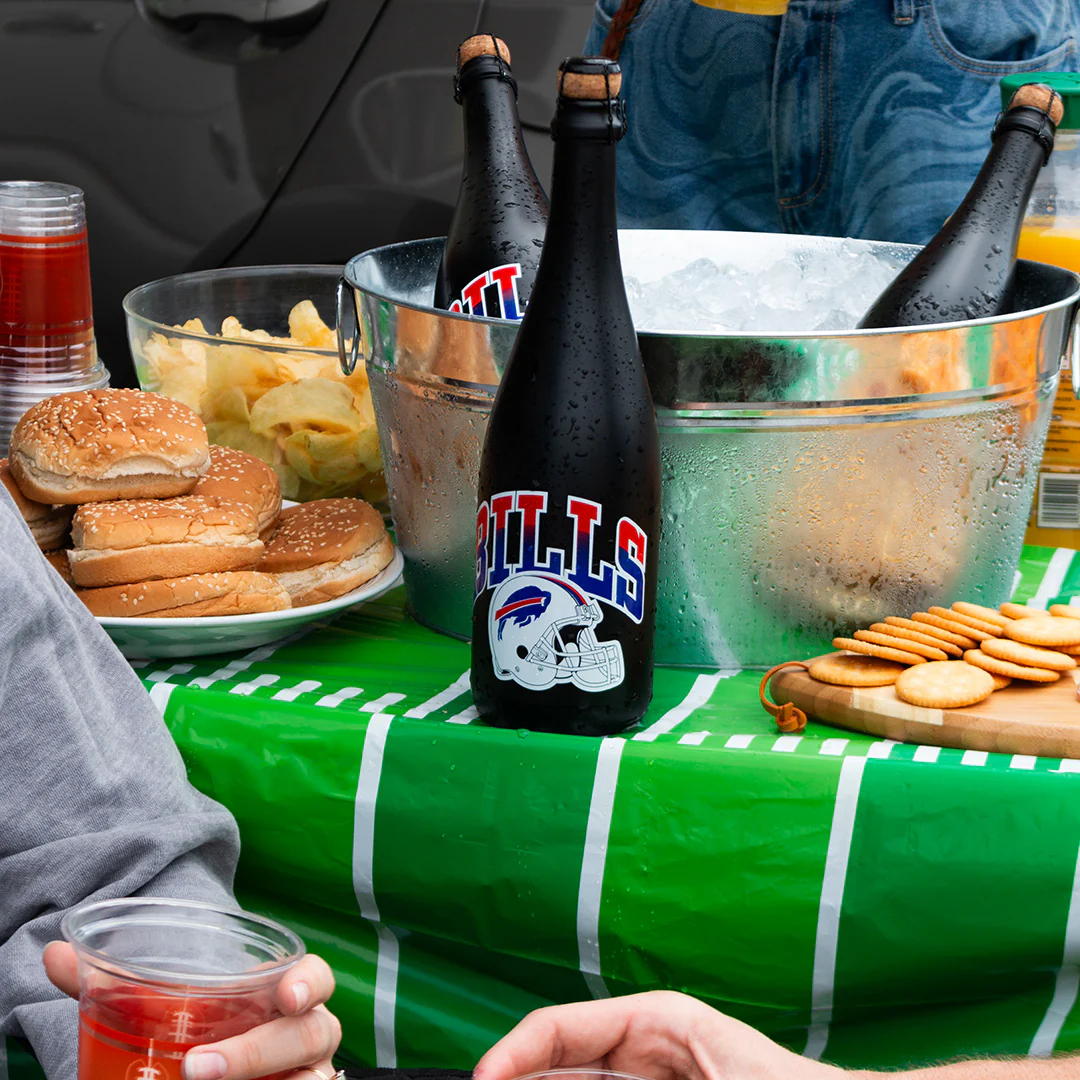 Buffalo Bills Helmet Matte Black Bubbly - Image 3