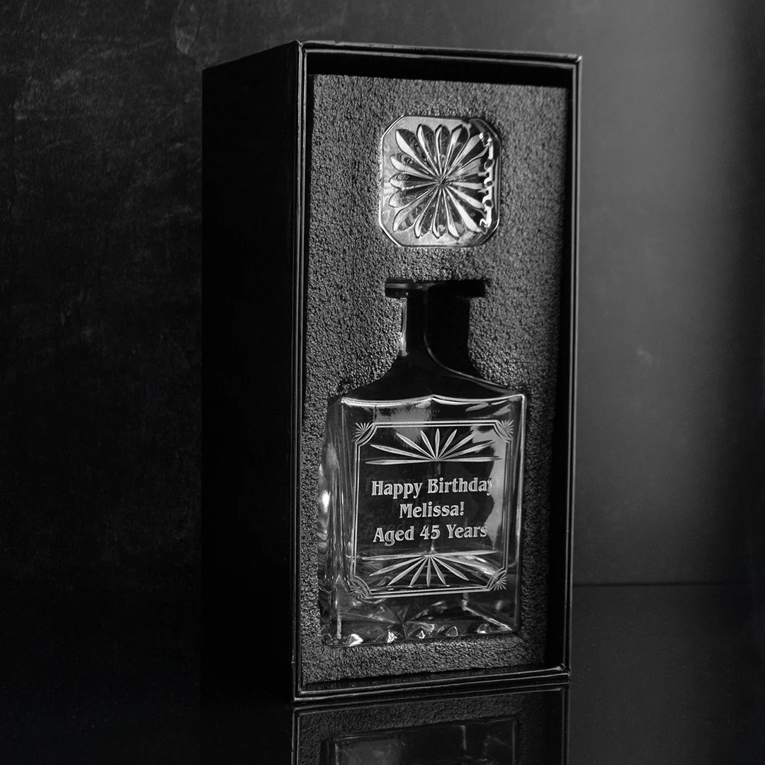 Burst Design Custom Crystal Glass Decanter - Image 2