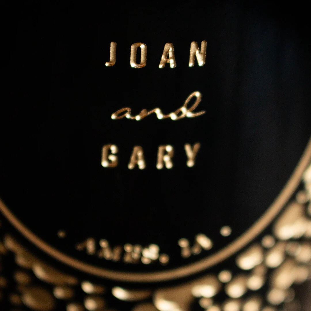 Celebration Circle Frame Custom Etched Wine Bottle - Image 5