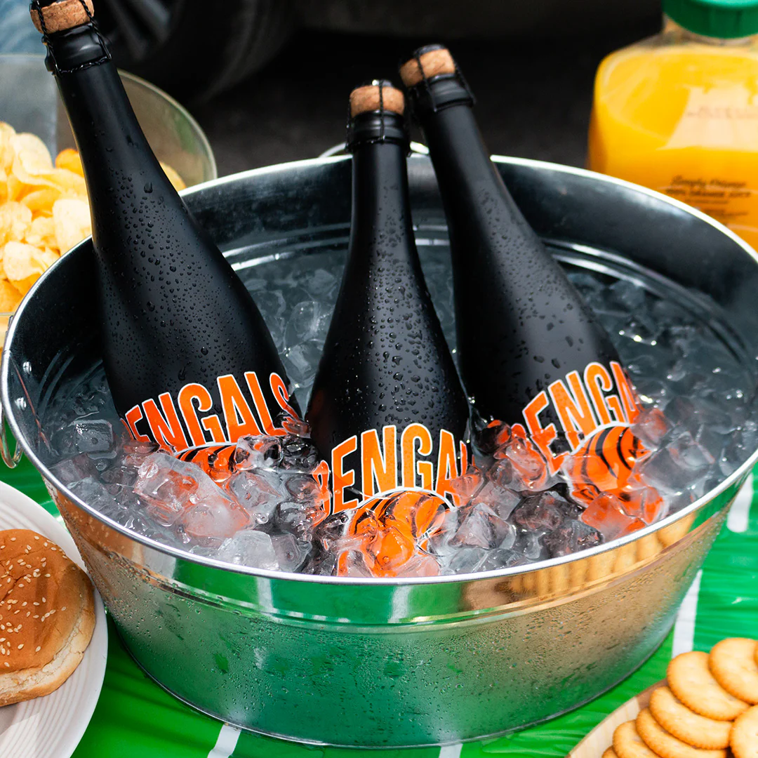 Cincinnati Bengals Helmet Black Bubbly - Image 2