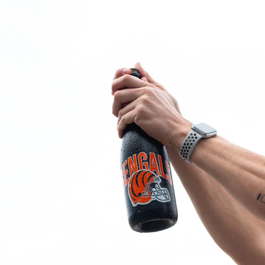 Cincinnati Bengals Helmet Black Bubbly - Image 4
