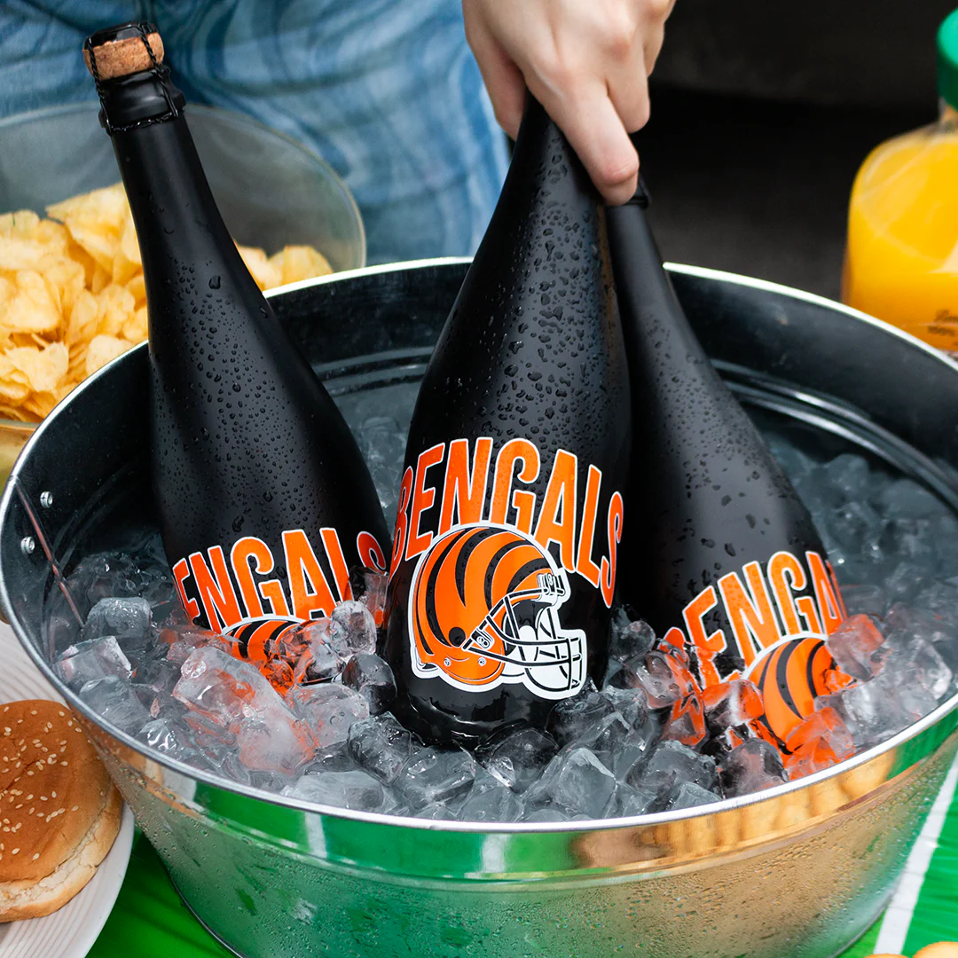 Cincinnati Bengals Helmet Black Bubbly - Image 5