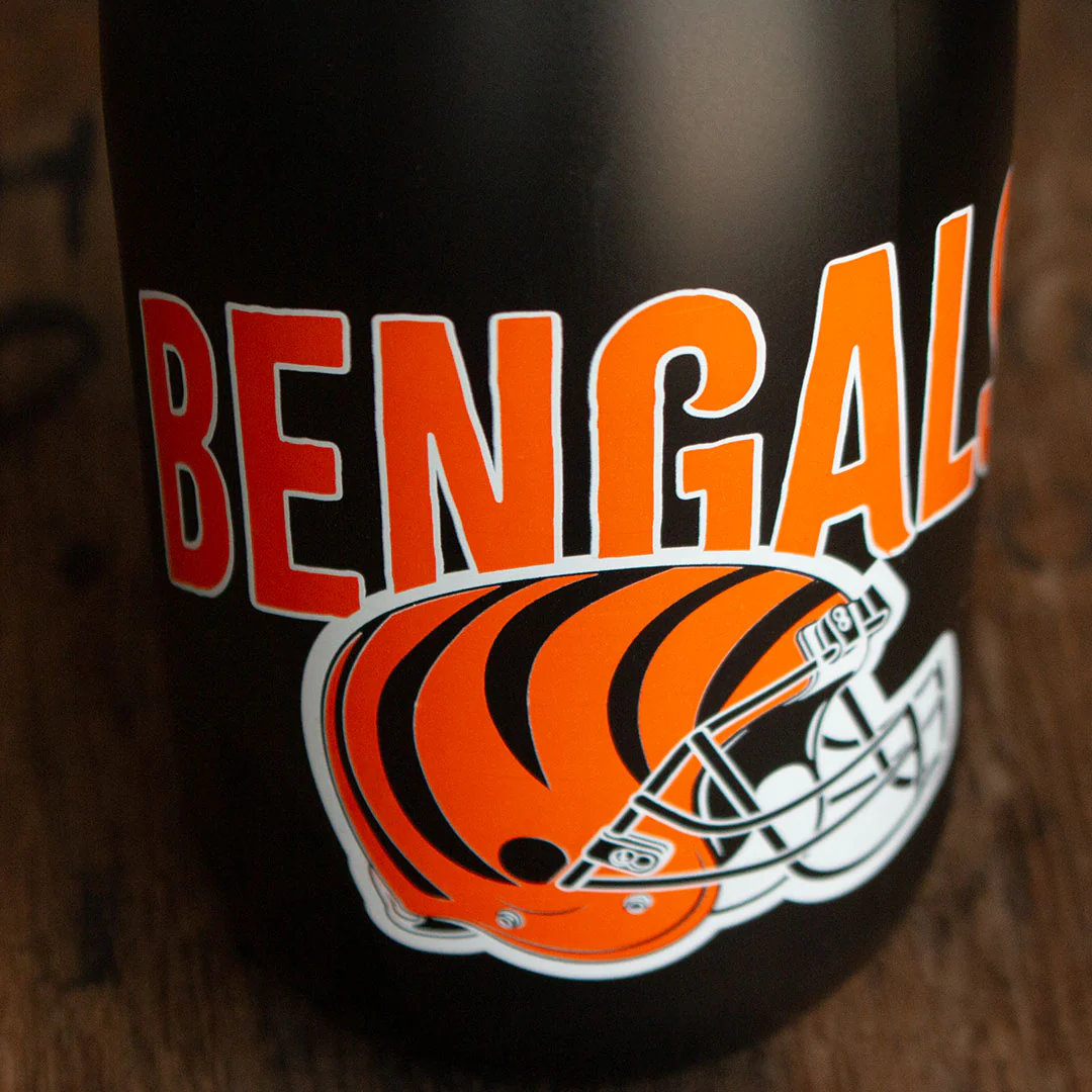 Cincinnati Bengals Helmet Black Bubbly - Image 8