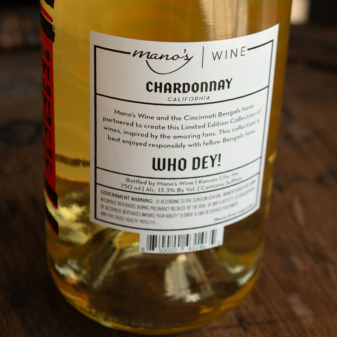 Cincinnati Bengals Who Dey! Chardonnay - Image 3