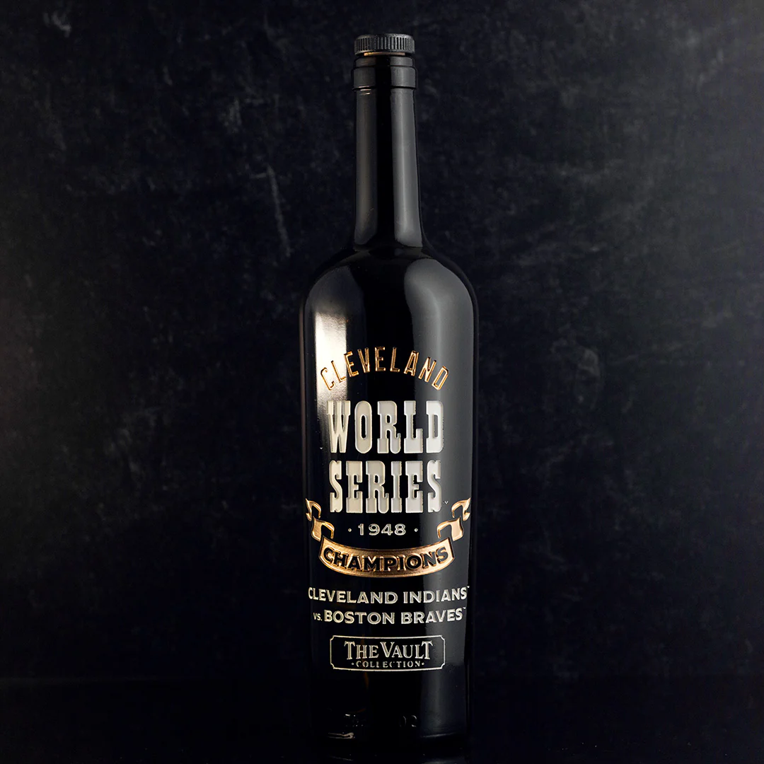 Cleveland 1948 World Series Vault Etched Wine - Image 4