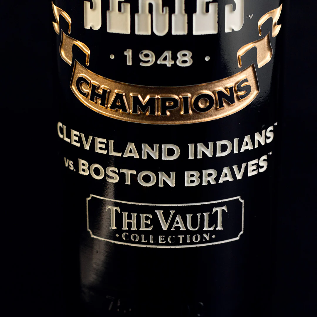 Cleveland 1948 World Series Vault Etched Wine - Image 5