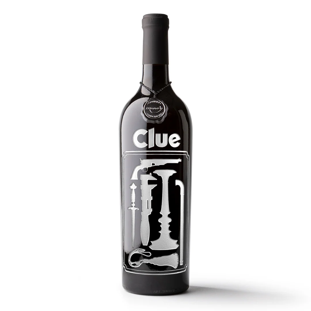 Clue Original Weapons Etched Wine