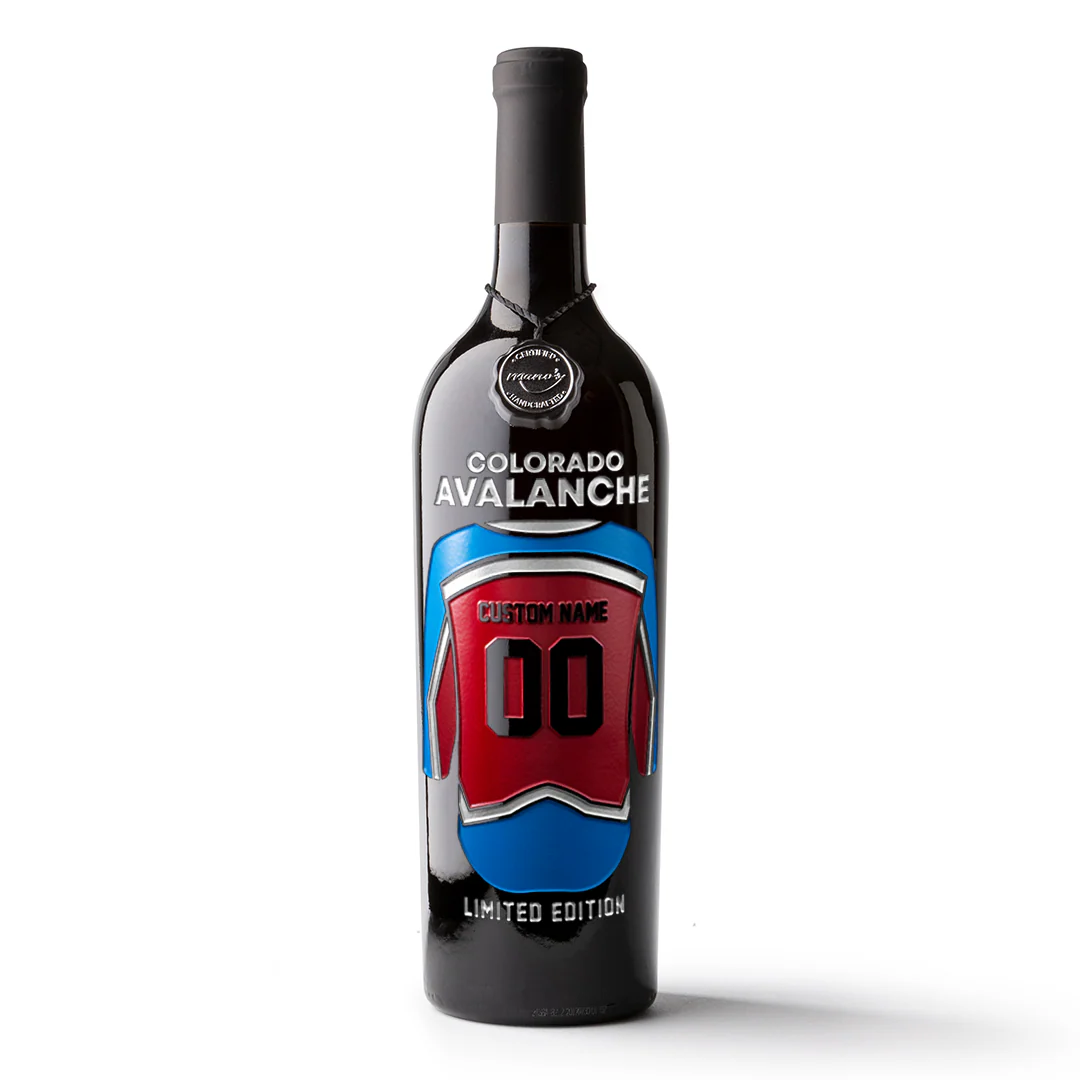 Colorado Avalanche Custom Jersey Etched Wine - Image 5