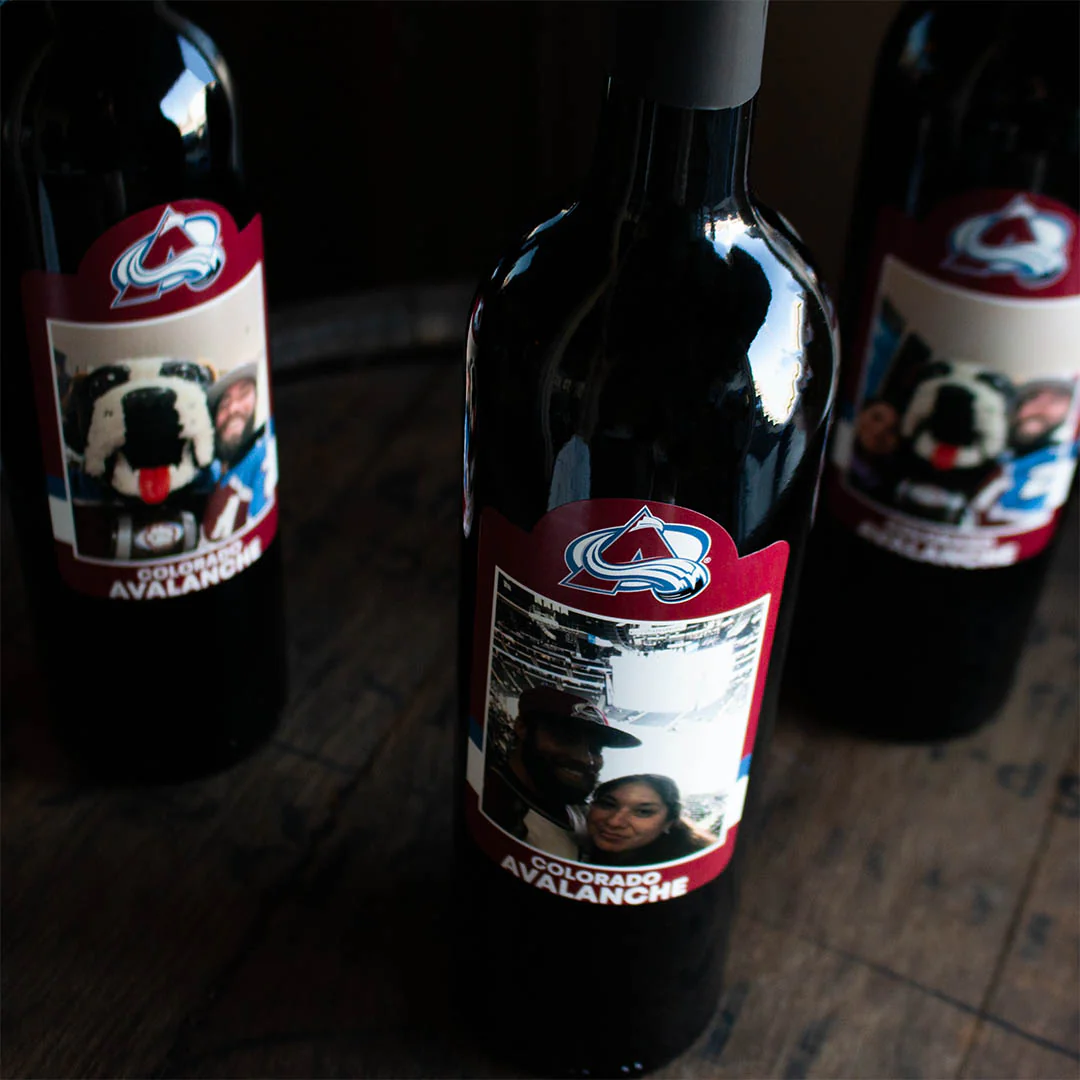 Colorado Avalanche Custom Photo Label Wine - Image 2