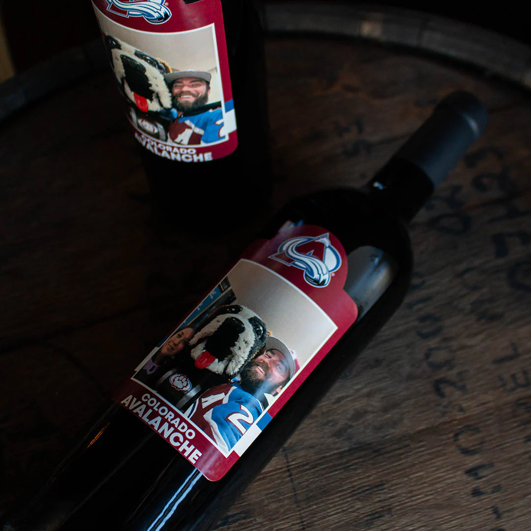 Colorado Avalanche Custom Photo Label Wine - Image 3