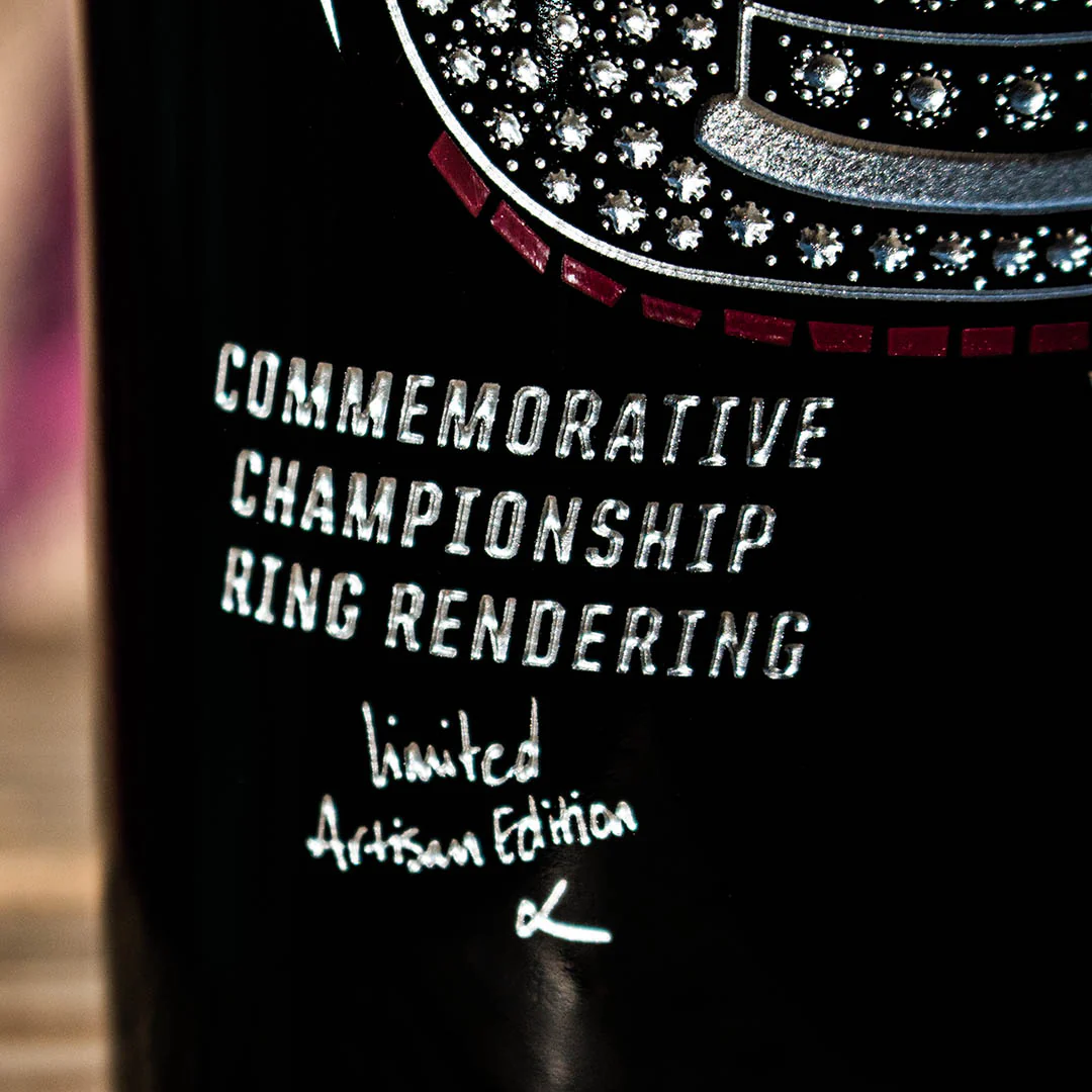 Colorado Avalanche Stanley Cup Ring Rendering Etched Wine - Image 7