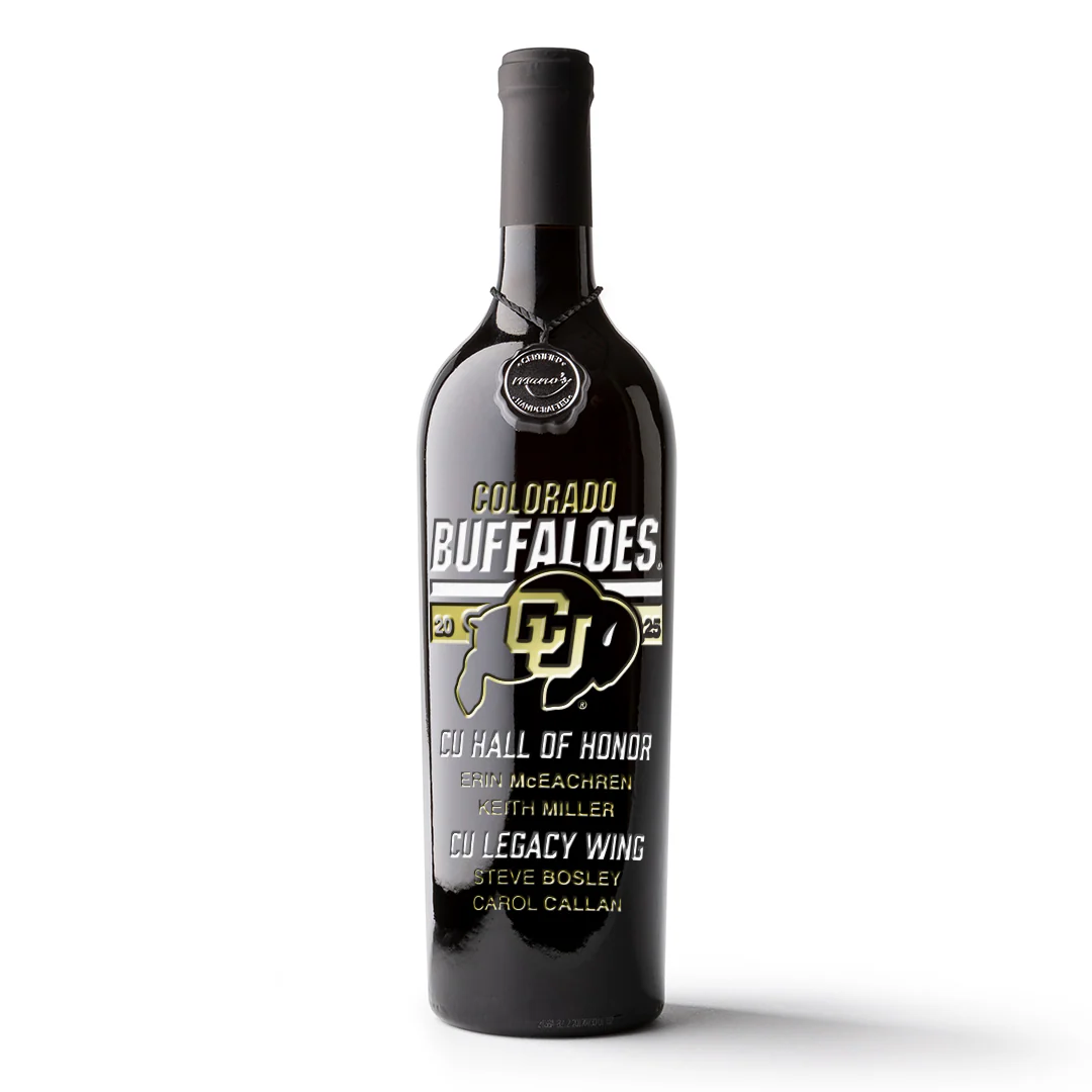 CU 2025 Hall of Honor Legacy Wing Etched Wine