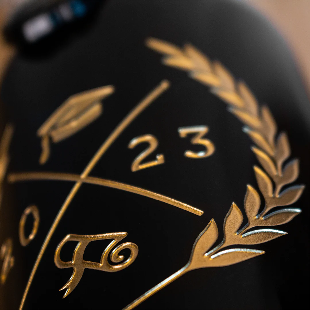 Custom Graduation Year Etched Wine Bottle - Image 5