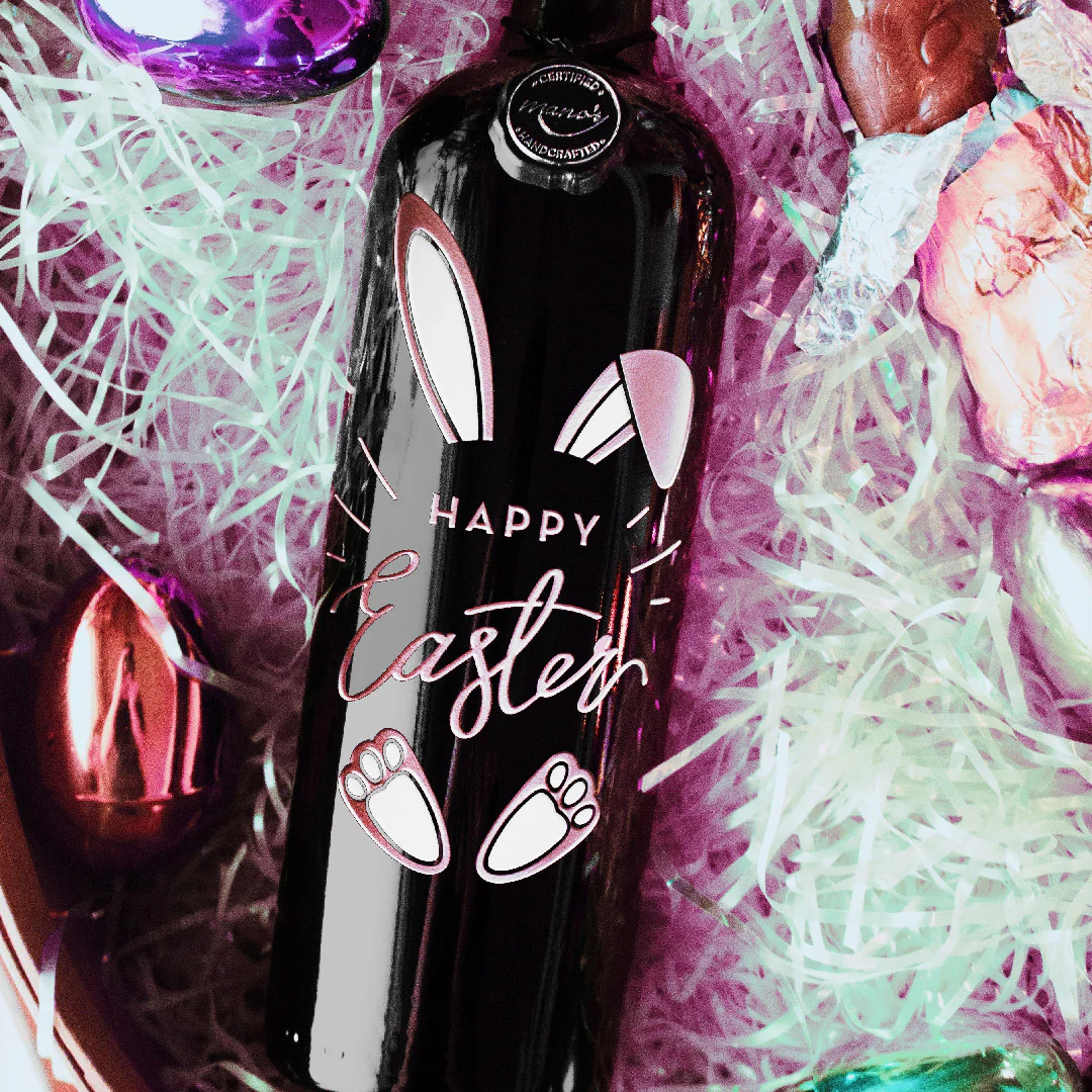 Easter Bunny Etched Wine - Image 3