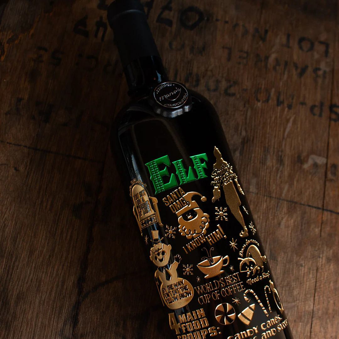 Elf Movie Icons Etched Wine - Image 2