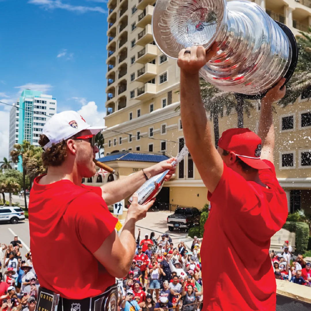 2025 Florida Panthers Stanley Cup Champions Trophy Silver Bubbly - Image 5