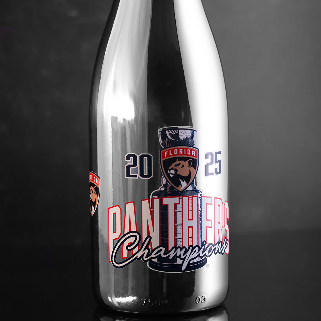 2025 Florida Panthers Stanley Cup Champions Trophy Silver Bubbly - Image 6