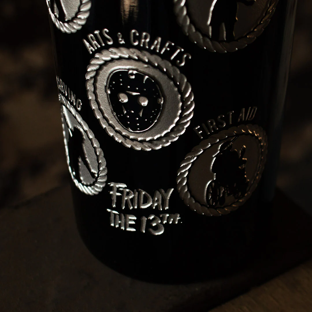 Friday the 13th Camp Activities Etched Wine - Image 4