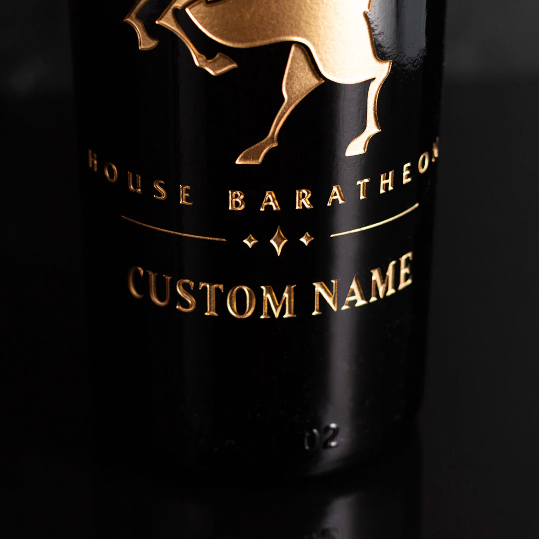 Game of Thrones House Baratheon Custom Name Etched Wine - Image 3