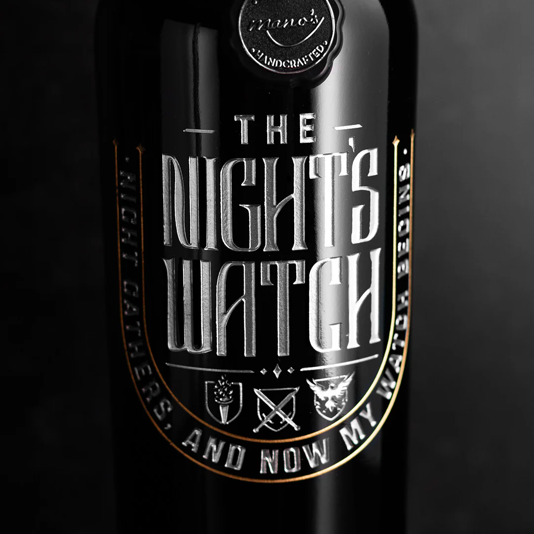 Game of Thrones Nights Watch Etched Wine - Image 2