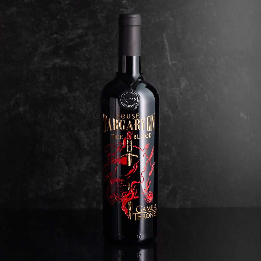 Game of Thrones Targaryen Dragons Etched Wine - Image 4