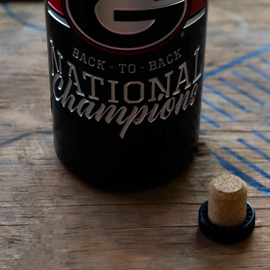 Georgia 2022 National Champions Back to Back Display Bottle - Image 3