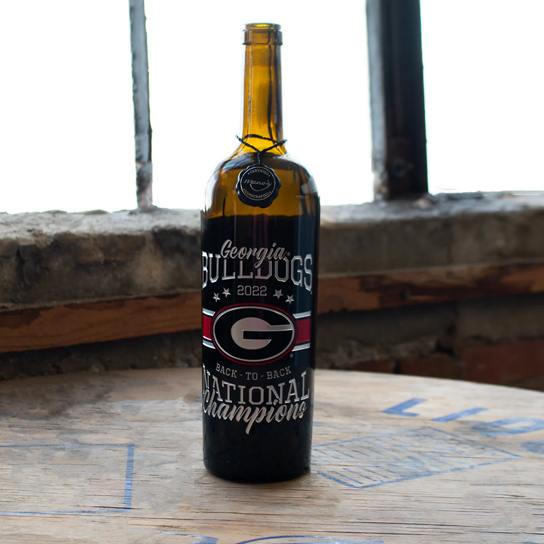 Georgia 2022 National Champions Back to Back Display Bottle - Image 5