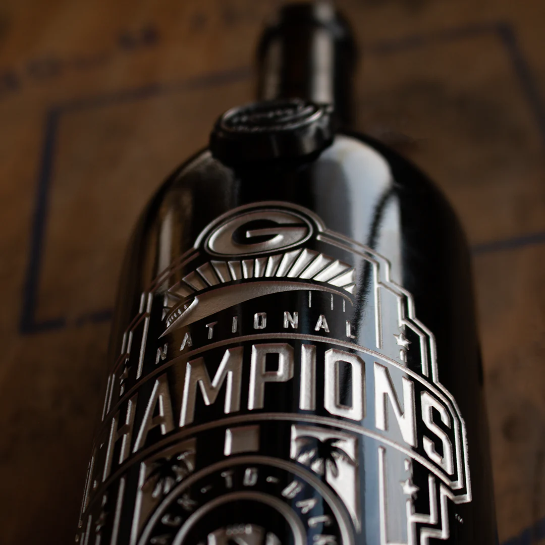 Georgia 2022 National Champions Logo Display Bottle - Image 2