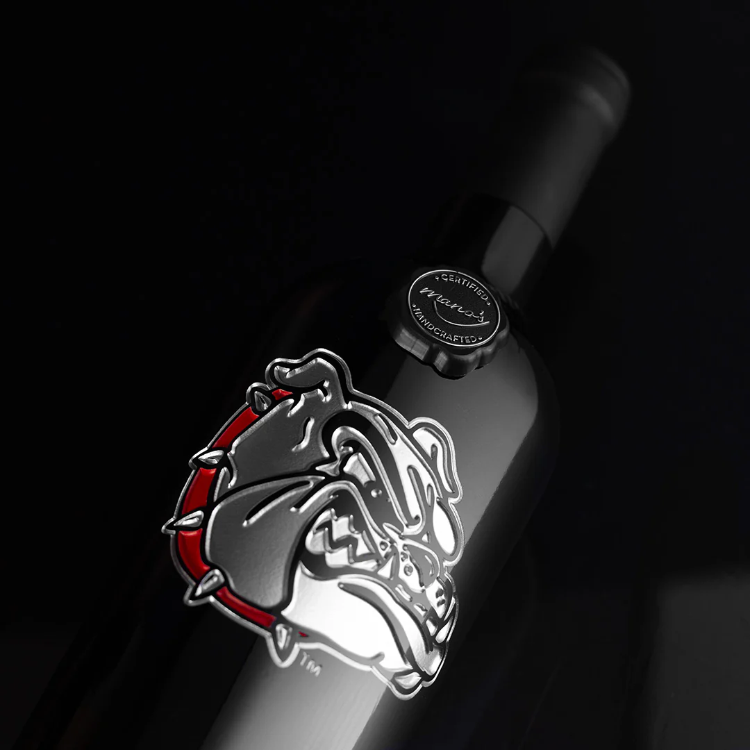 Gonzaga Bulldogs Etched Wine - Image 4