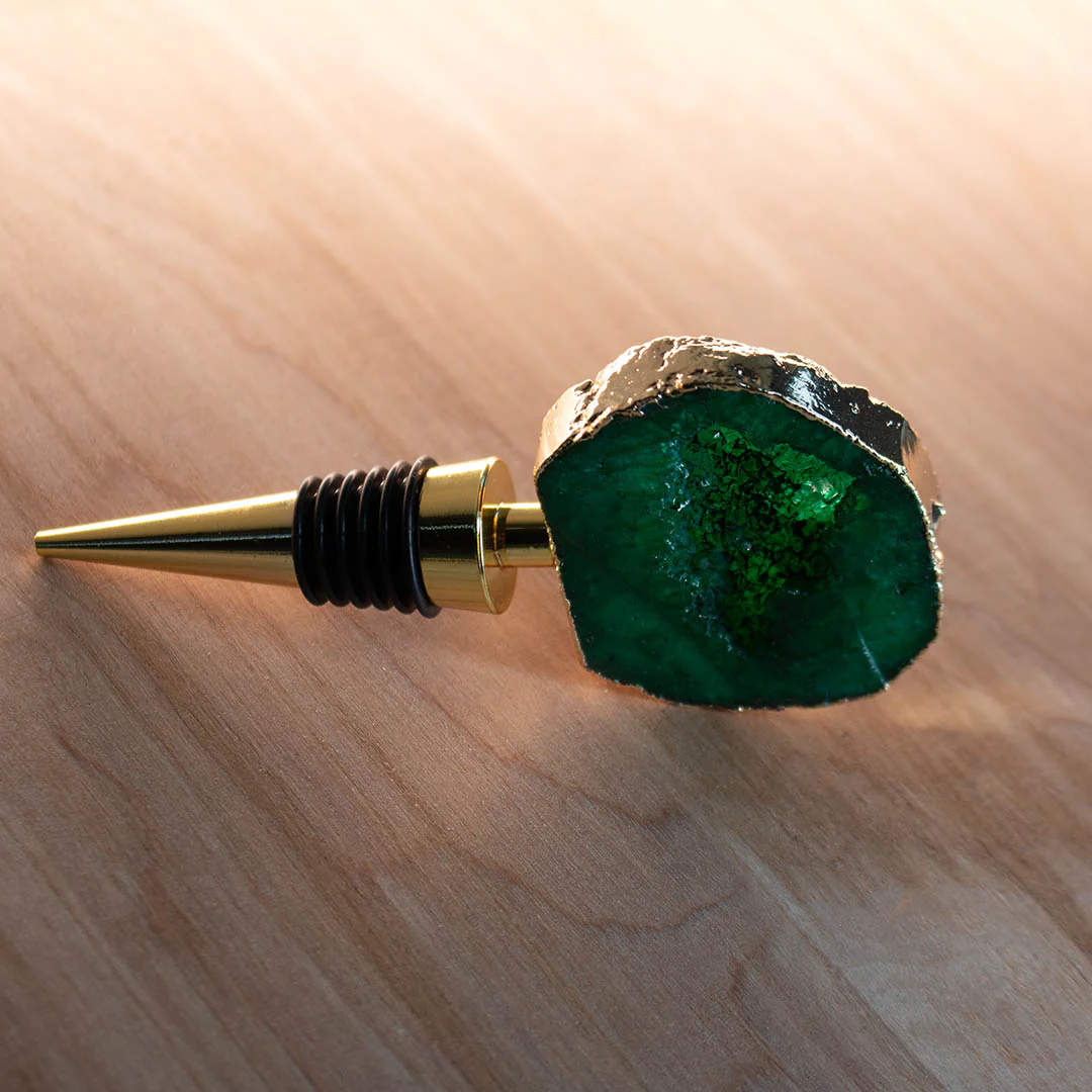 Green Geode Wine Stopper - Image 5