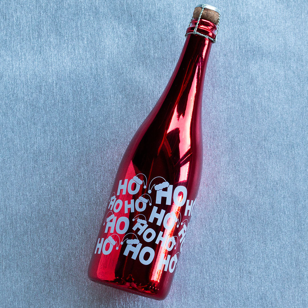 Ho Ho Ho Metallic Red Bubbly - Image 3
