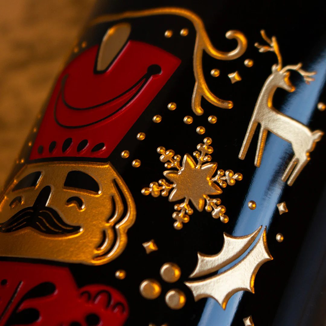 Holiday Classic Nutcracker Etched Wine Bottle - Image 3