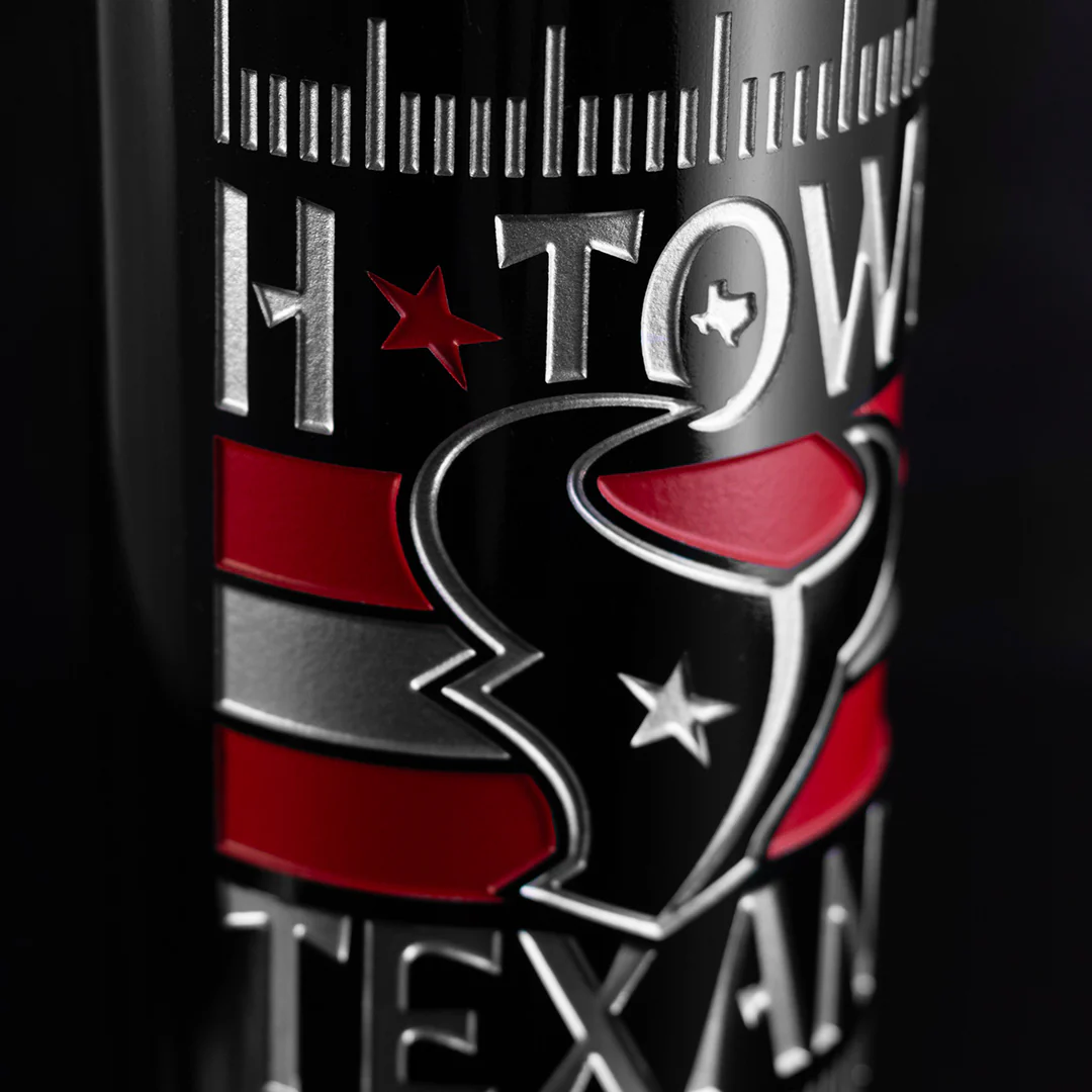 Houston Texans Limited Edition 2 Etched Wine - Image 2