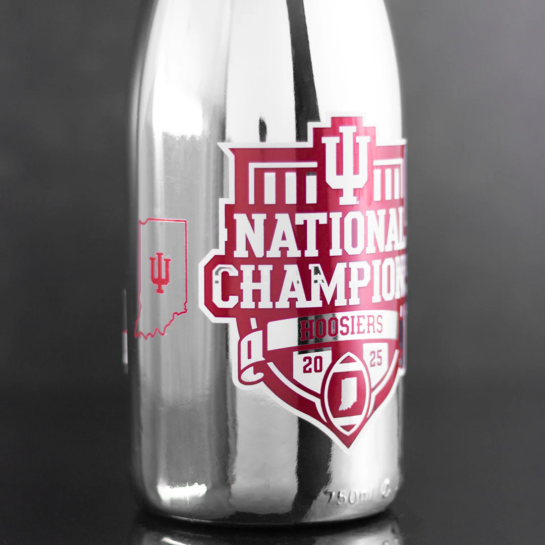 Indiana University 2025 National Champions Silver Bubbly - Image 3
