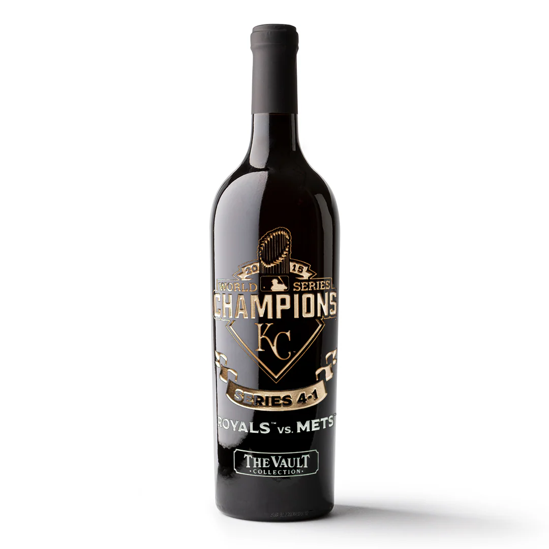 Kansas City Royals 2015 World Series Vault Etched Wine