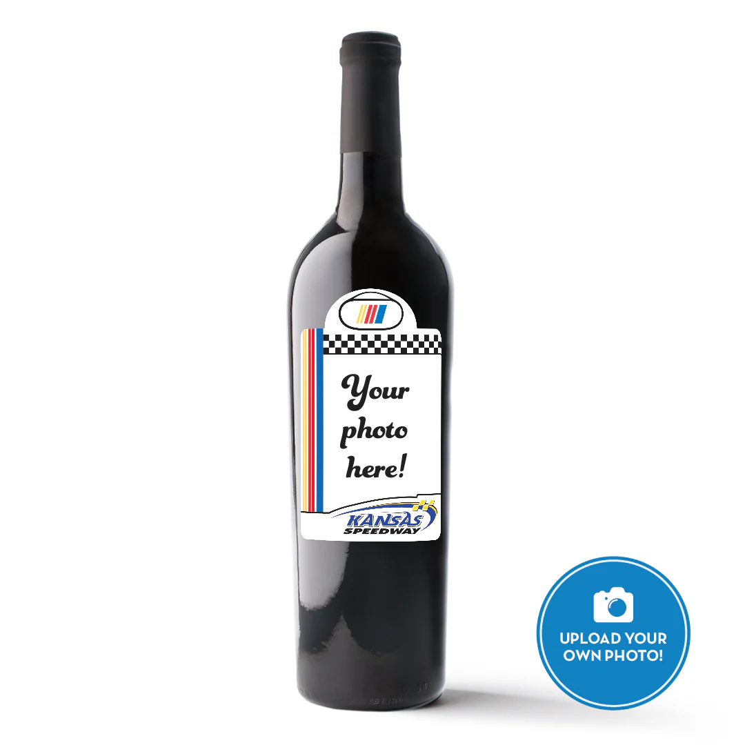 Kansas Speedway Custom Photo Frame Labeled Wine