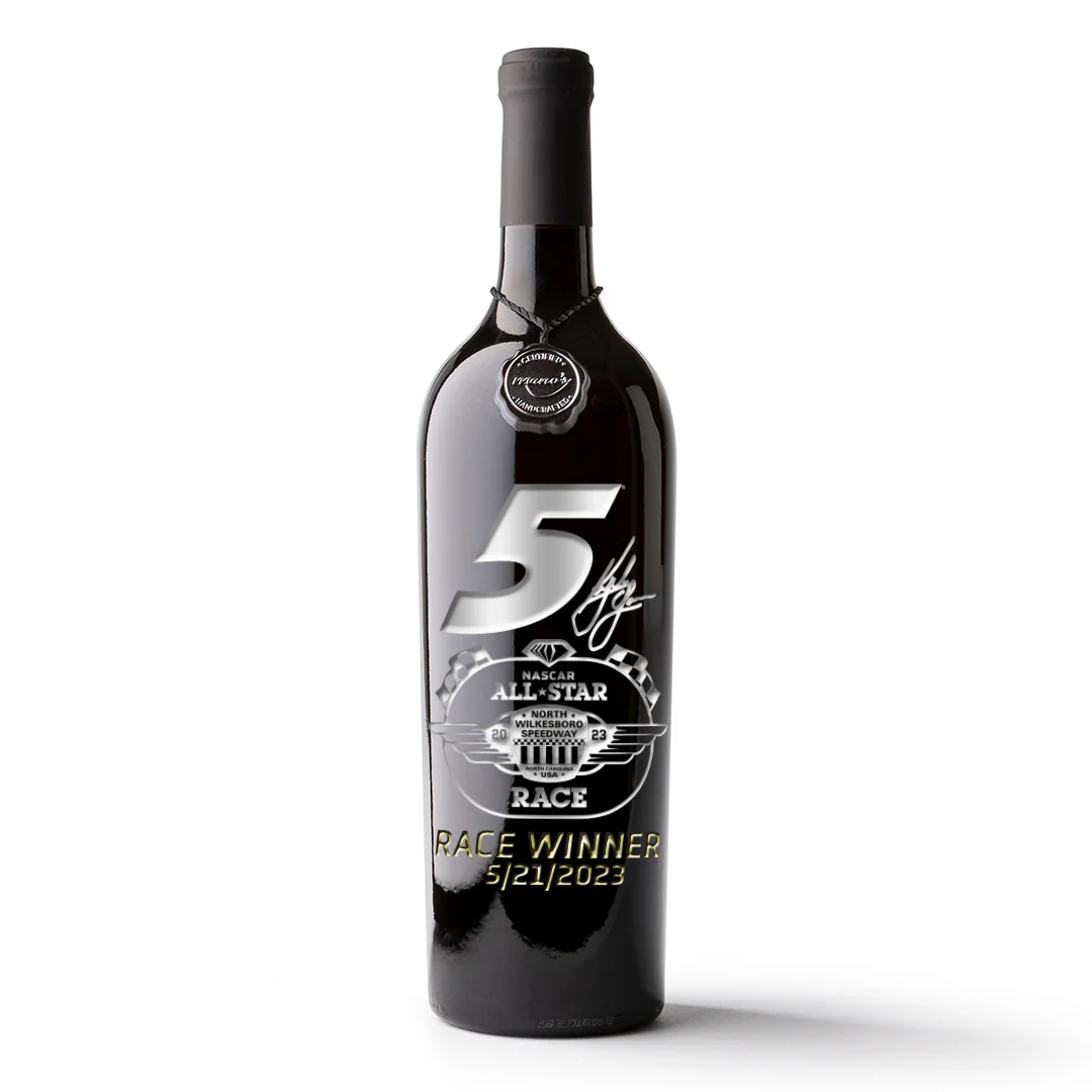 Kyle Larson #5 All Star Race Winner Etched Wine