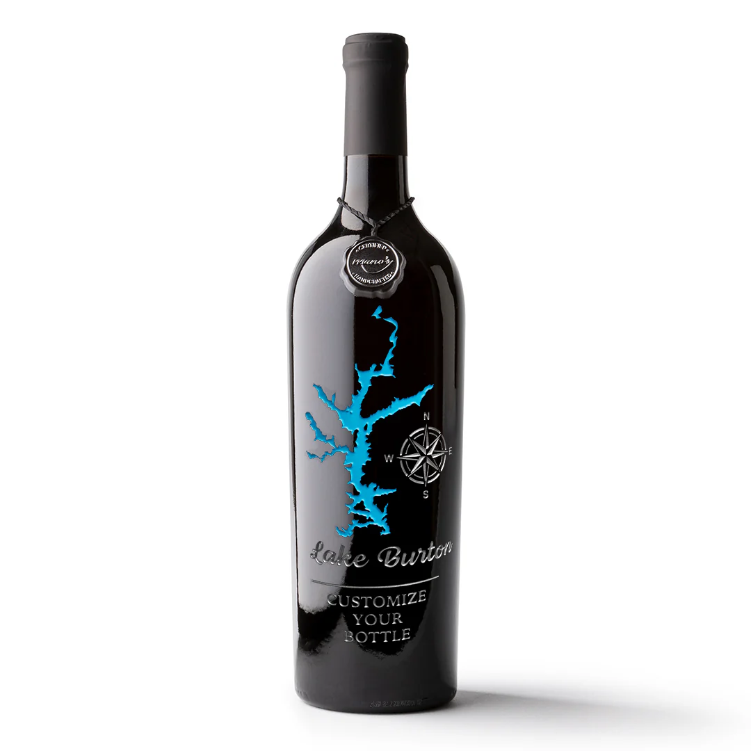 Lake Burton Custom Etched Wine - Image 3