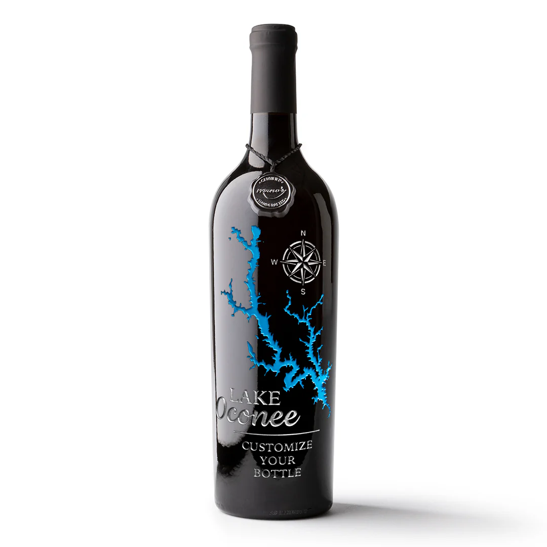 Lake Oconee Custom Etched Wine - Image 3