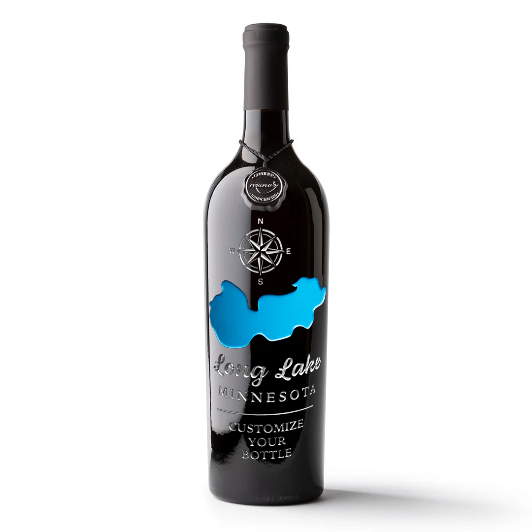 Long Lake Custom Etched Wine - Image 2