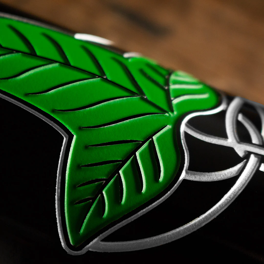 The Lord of the Rings Leaf of Lorien Custom Name Etched Wine - Image 4