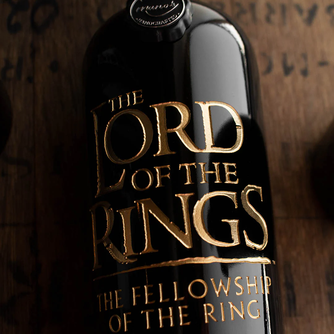 The Lord of the Rings Logo Etched Wine - Image 2