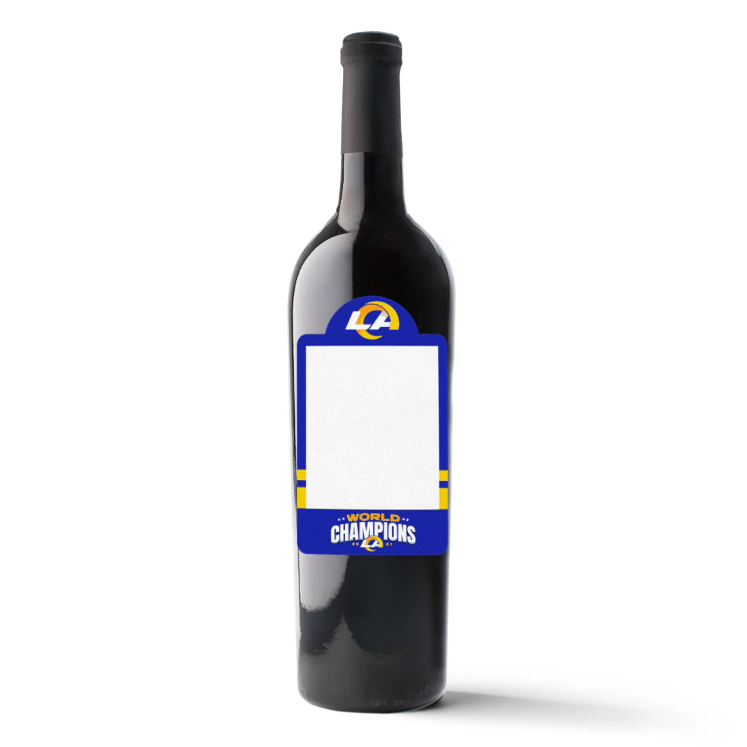 Los Angeles Rams 2021 Champions Custom Label Wine - Image 2