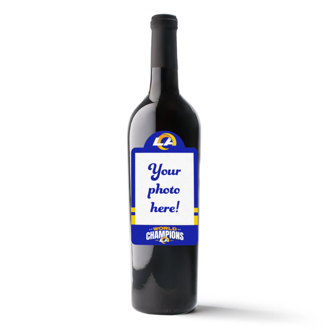 Los Angeles Rams 2021 Champions Custom Label Wine - Image 3